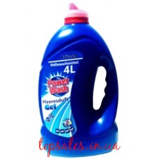 Гель для прання Повер Вош універсальний Морська свіжість 4 л- Power Wash Color Oriental Meerestduft Gel 4l